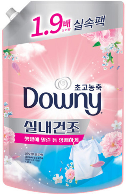 다우니 엑스퍼트 실내 건조 섬유유연제 플로럴 프레시향 리필