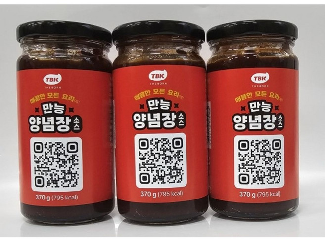 백쿡 백종원의 만능 양념장소스, 370g, 3개