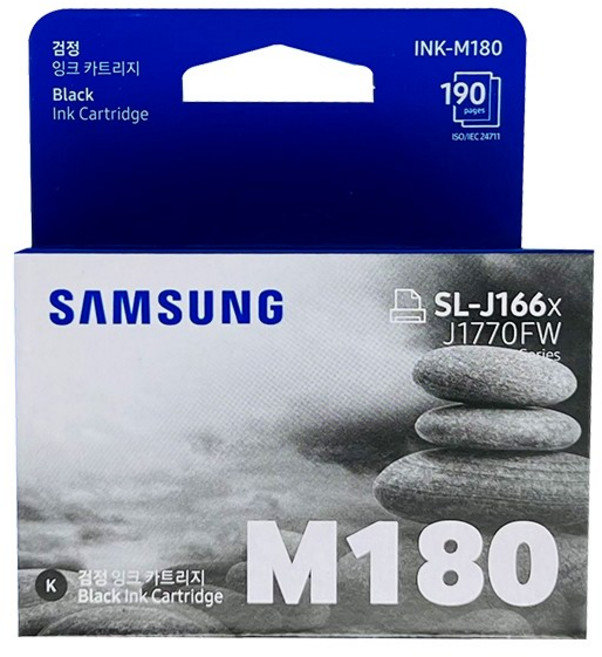 삼성 정품잉크 INK-M180 INK-C180 SL-J1660 J1663 J1665, 01_검정잉크(M180), 1개