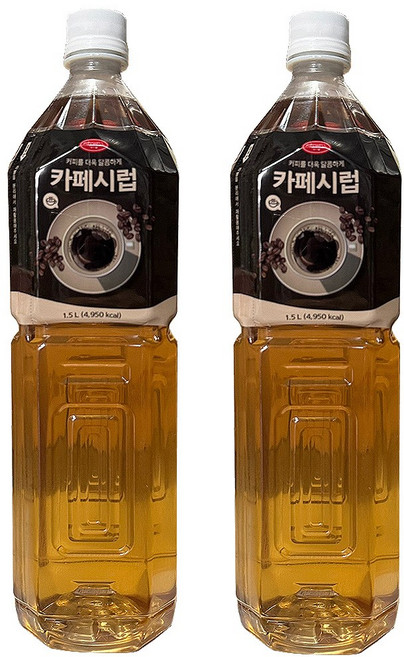 푸드웰 카페시럽 1.5L x 2개