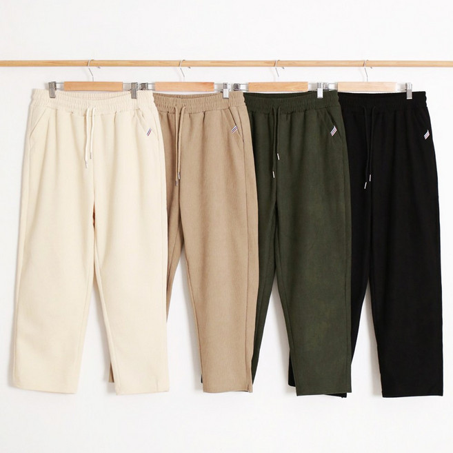 인디오 여성 겨울 밴딩 코듀로이 기모 팬츠 스트레이트 데일리 골덴 일자바지 NSW8370