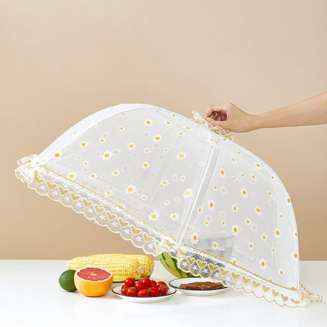 데이지 원터치 위생 밥상보(화이트) 음식덮개, 1개