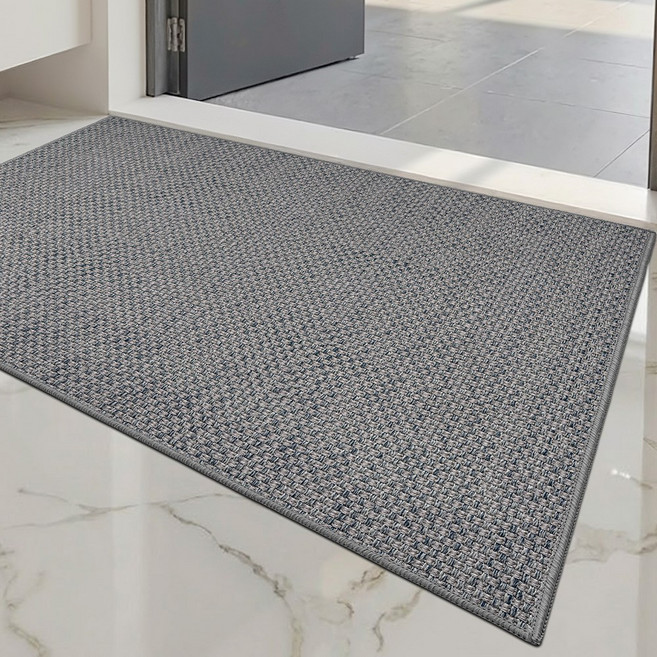 DEXI 1개 바닥 출입구 발판 매트 웰컴 현관 미끄럼방지 발매트 도어매트 패턴 베란다 신발장, 그레이