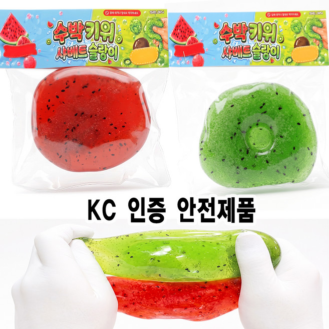 4위 - 세진 키위 수박 샤베트 서걱 말랑이 슬랑이 크런치 스퀴시, 1개, 키위샤베트