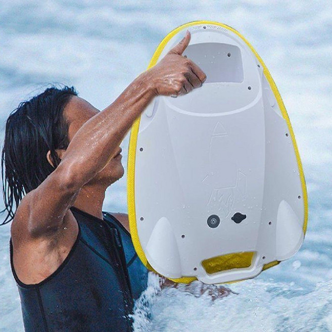 수중스쿠터 수영 전동 부스터 물놀이 추진기 경량 수중부스터 옐로우, 오렌지