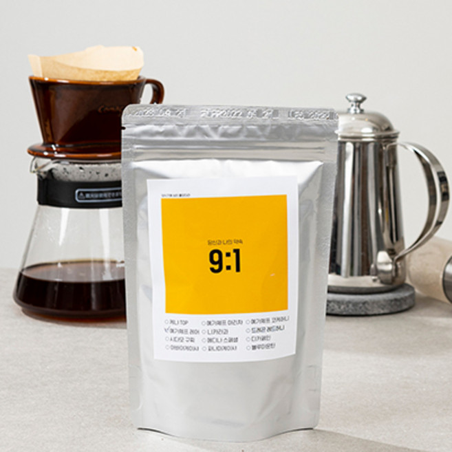 9대1커피 500g 케냐AA 예가체프 과테말라 니카라과 디카페인 스페셜티 커피 원두, 에티오피아 예가체프 레어 500g, 원두(홀빈), 1개