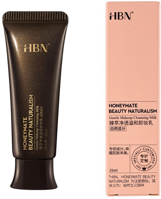 HBN Honeymate Beauty Naturalism 柔萃淨透溫和卸妝乳 25ml, 1件