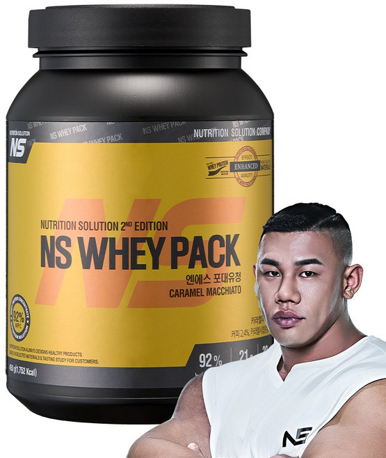 NS포대유청 카라멜마끼아또맛 WPC 93% 분리유청단백질 단백질보충제, 1개, 450g