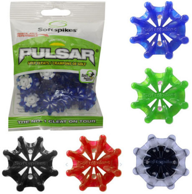 소프트스파이크 펄사 골프화징 18개입 풋조이 나이키 캘러웨이 호환, 화이트 블랙, 1개