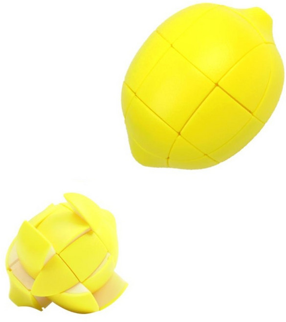 과일큐브 레몬 모양맞추기 3x3x3 어린이큐브 공간감각 놀이방완구 어린이날선물 EQ IQ, 레몬큐브, 1개