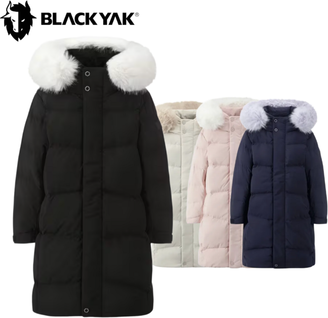 [백화점발송] 블랙야크 키즈 덕다운 롱패딩 후드패딩 겨울점퍼 아우터 남아 여야 유치원 초등학생 패딩