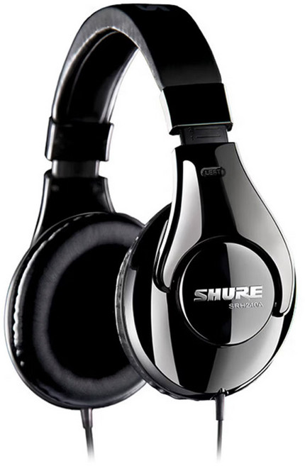 슈어 전문가용 모니터링 헤드폰, SRH240A, 블랙