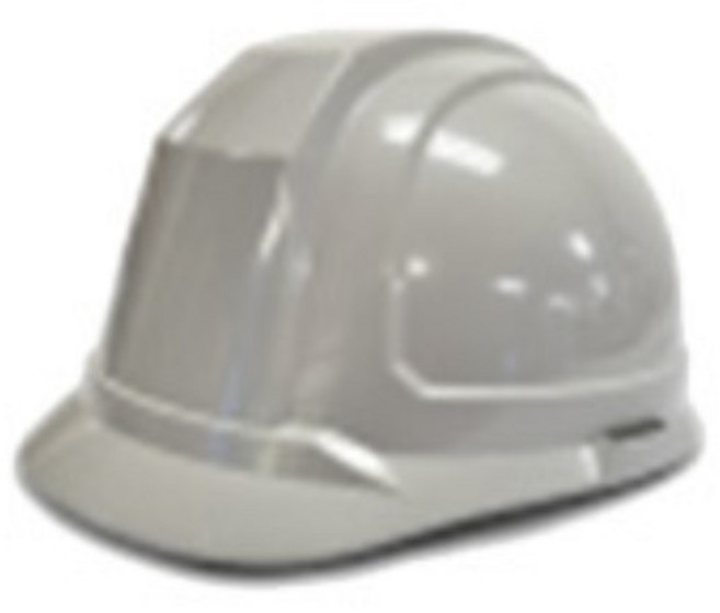 [소소마루] 산업현장 ABE형 머리보호 끈내장 투명고글 안전모 53-64cm x컬러택 절연, 1개, 회색