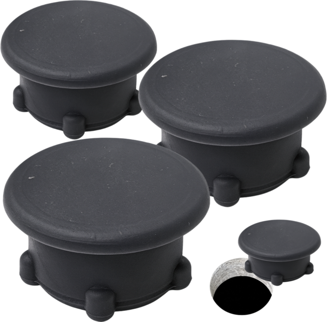 윤잇템 가스배관 구멍마개, 3개, 블랙