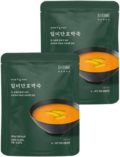 일미단호박죽, 2개, 400g