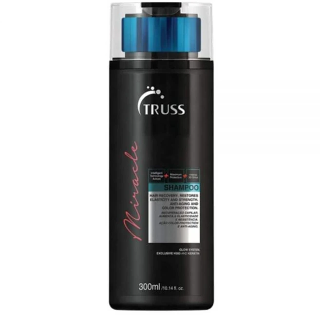 트러스 미라클 샴푸 - 스트레이트 웨이브 또는 곱슬머리를 위한 안티에이징 데일리 리페어 및 보습 파라벤 프리 컬러 프로텍션 (300ml), 1개, 300ml - 쿠팡