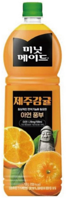미닛메이드 프리미엄 제주감귤 페트, 1.5L, 12개