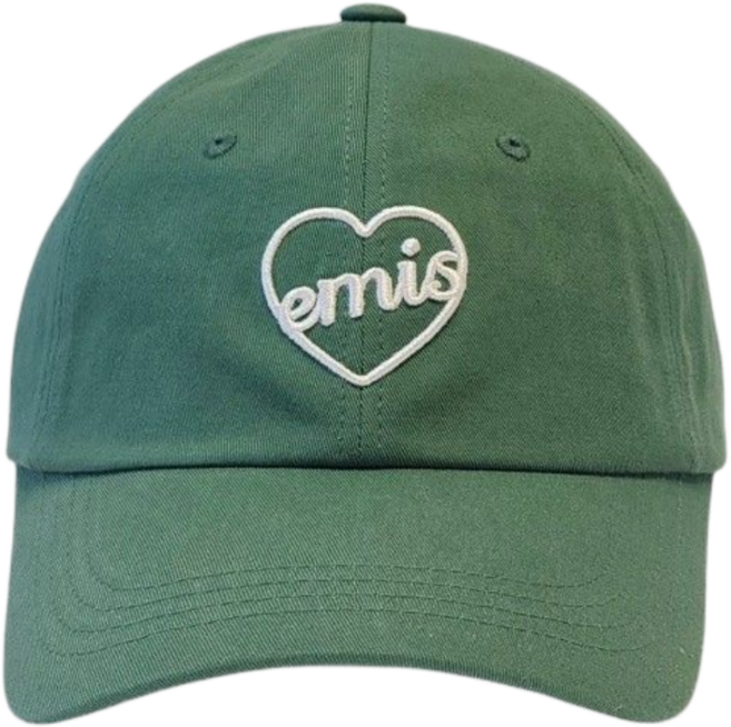 [국내정품] 이미스 하트 모자 와펜 볼캡 연예인 여자 남자 커플 + 모자 집게