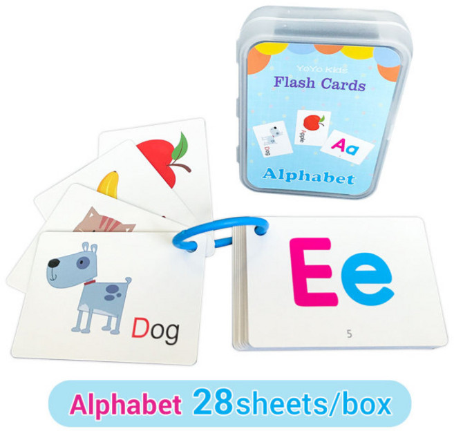 어린이 알파벳 카드 영어카드게임 유아 영어 단어 파닉스 카드, Alphabet