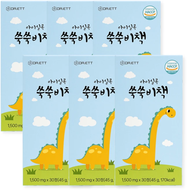 아이실록 쑥쑥비책 어린이 유아 키즈 황기 가시오가피 한속단추출물 초등 중 고등 학생, 6개, 30정 - 쿠팡