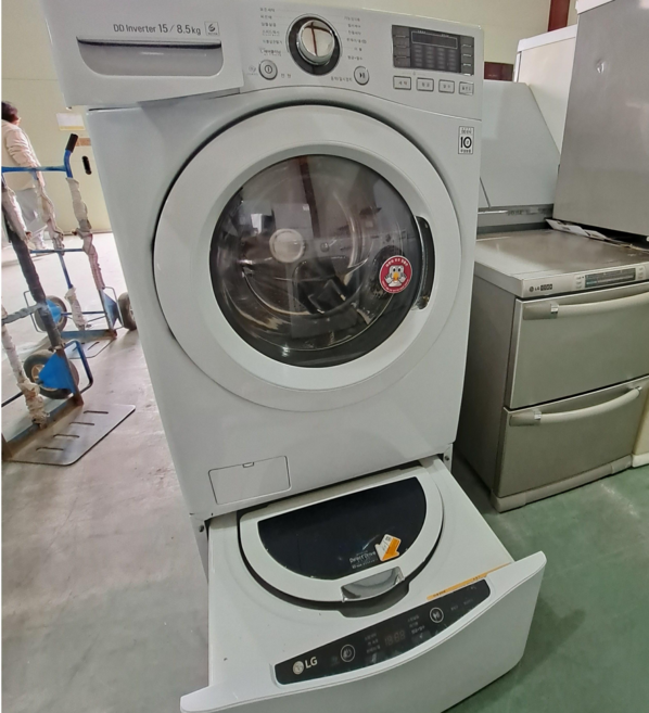 품번062 LG 19kg 트윈워시 드럼세탁기 +3.5kg 미니워시 중고세탁기