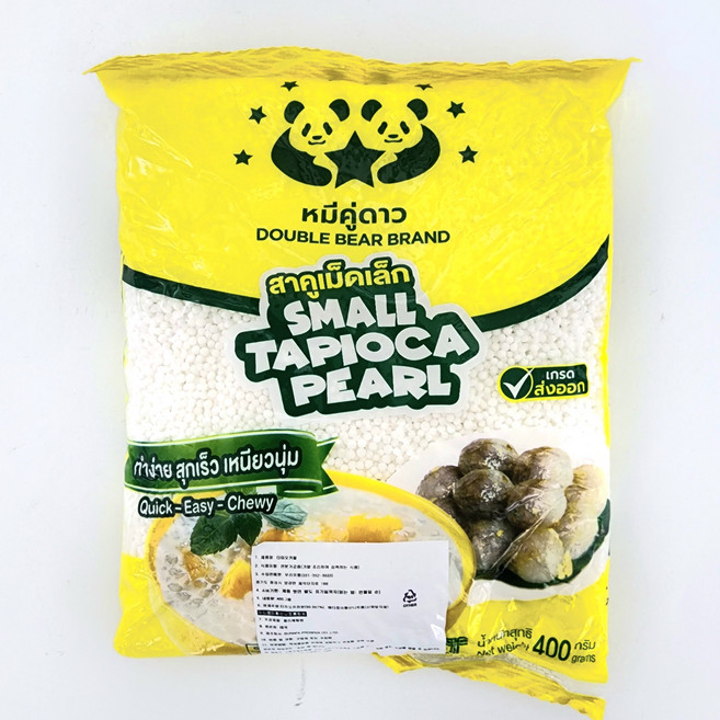 사고 타피오카 펄 망고사고 화이트 미니펄 Sago Tapioca pearl, 1개, 400g