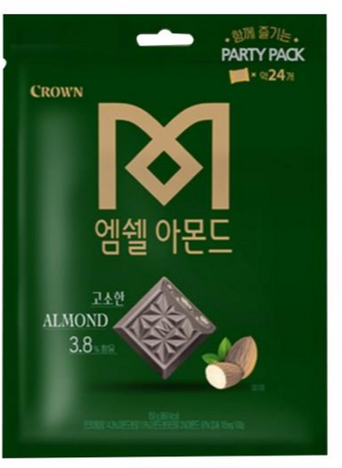 크라운 엠쉘 아몬드 초콜릿, 150g, 1개