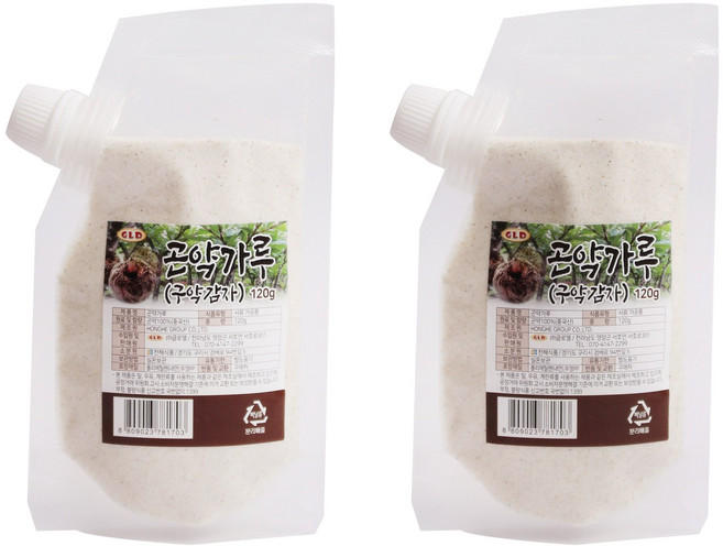 곤약가루, 120g, 2개