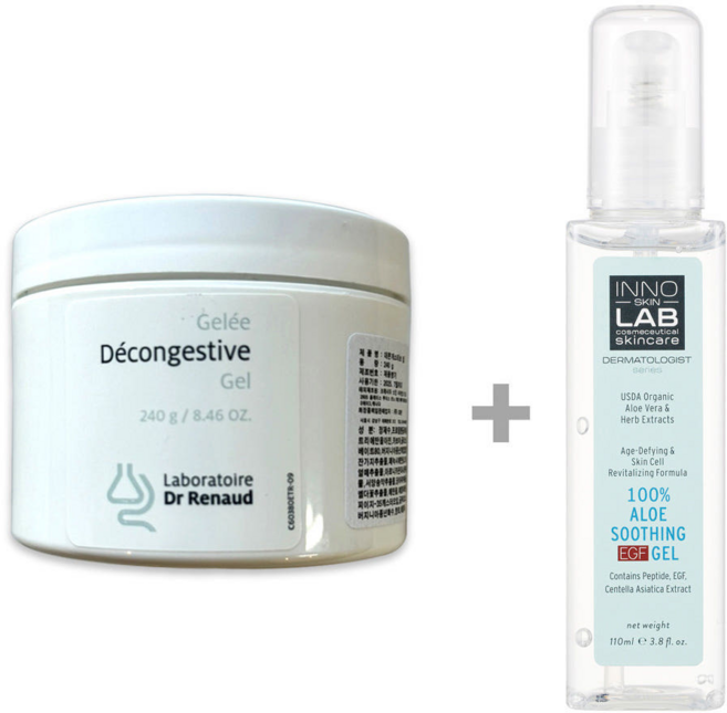르본 데콘게스티브 젤 240ml+유기농 알로에 수딩 세럼+다수 증정품, 1개, 240ml