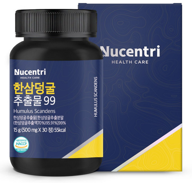 뉴센트리 한삼덩굴 추출물 99% 어린이 청소년 초등 성인 키즈, 1개, 30정