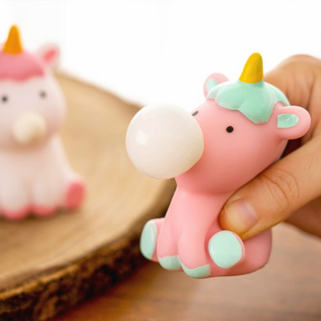 [문구티쳐] 민화샵 말랑이 장난감세트 (토끼/다람쥐/치즈쥐/유니콘) 스트레스볼 어린이선물, 흰색, 민화 말랑이장난감_당근토끼, 1개