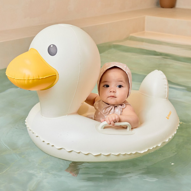 스윔어바웃 퓨어 오리 유아 보행기 튜브 아기 손잡이 물놀이 튜브, 1개, 퓨어 오리 보행기 튜브(PU-DU)