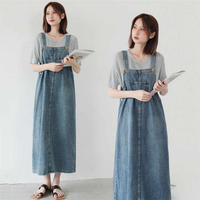 여성멜빵치마 / 여름원피스 / 청원피스 / 데님원피스 / 나시원피스 / ZFY2180 40