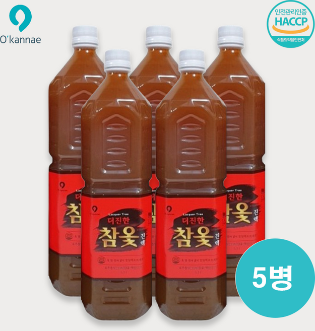 옻가네 더진한참옻진액 신상품 출시특가판매!!, 5개, 1.5L