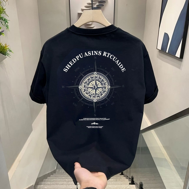 훌룰루 남자프린팅반팔티 반팔박스티 빅사이즈