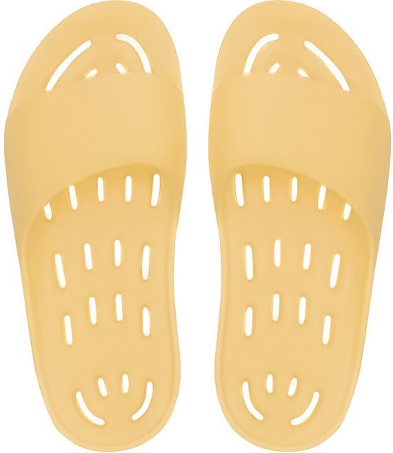 까발로 남녀공용 욕실화 신발 EVA 경량 미끄럼방지 슬리퍼 논슬립 슬라이드 실내화 CA008, 1개, 옐로우