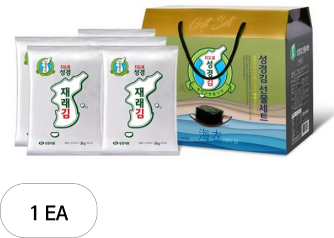 지도표성경 재래전장김 행복E세트 30g 5봉, 1세트