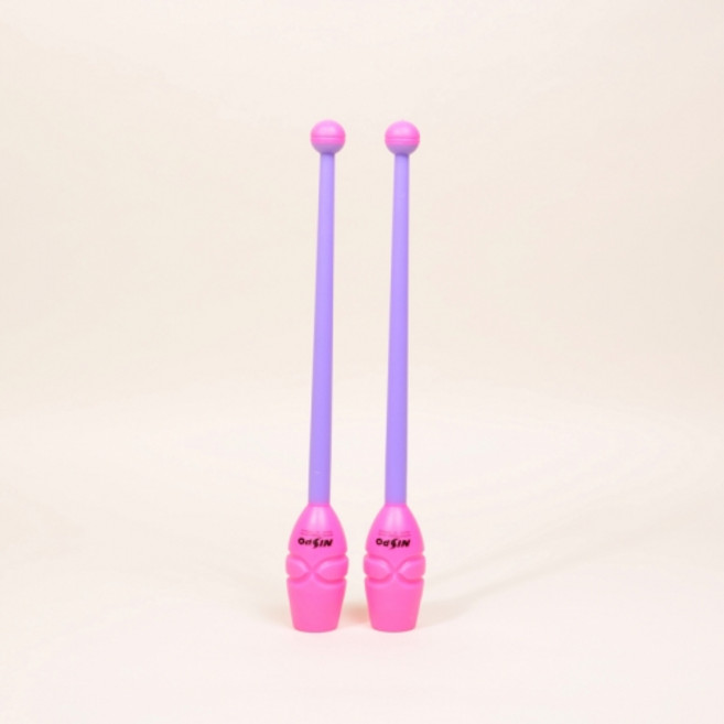 니스포 리듬체조 곤봉 멀티컬러 핑크-퍼플 주니어 36cm, 핑크퍼플