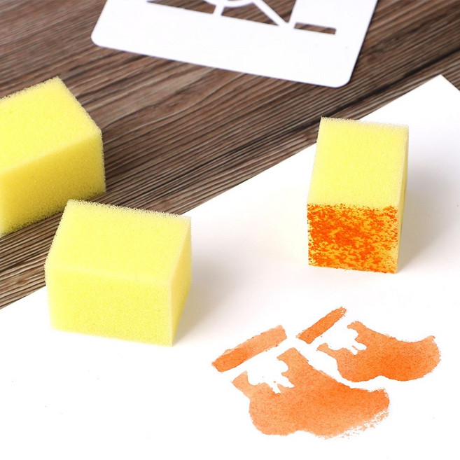 아트랄라 스텐실 찍기 스펀지 (10개입), 단품, 단품