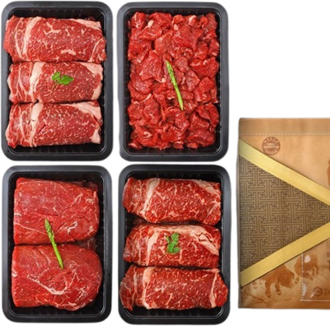 [해담한우] 1등급 한우 구이정육세트 6호(등심500gx2+불고기500g+국거리500g), 1개
