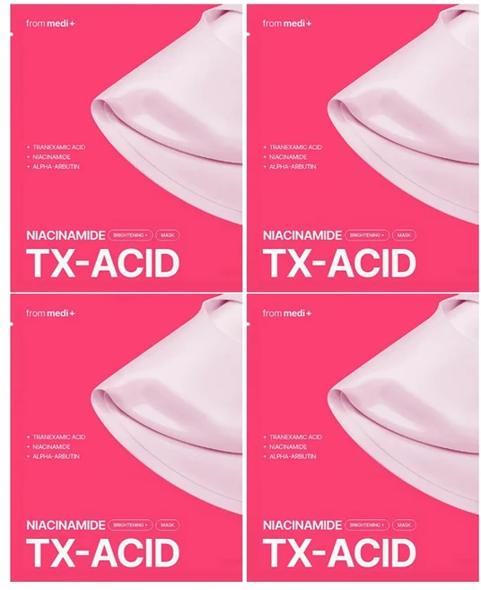 프롬메디 TXA 나이아신아마이드 브라이트닝 마스크, 4개, 1개입 - 쿠팡