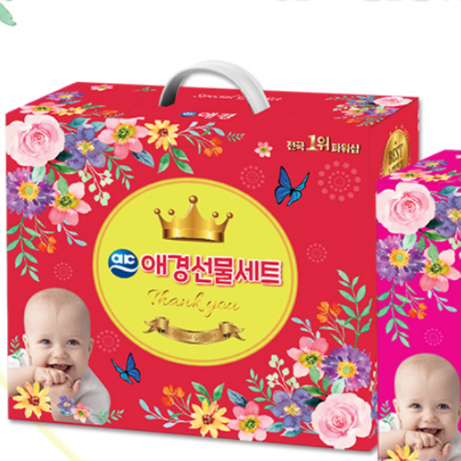 가성비 실속 알뜰구성세트 LG정품 샤프란 특별 생활선물세트 집들이 선물 추천 리빙에이블(주방랜덤2+우2+물티슈100매 1개+집4P), 2개