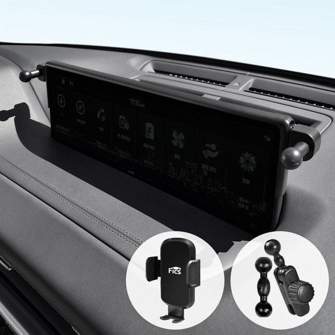 픽스 제네시스 GV70 G80 차량용 핸드폰 거치대 세트, 1개