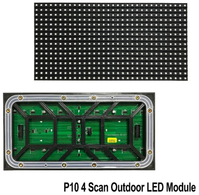 P10 야외 32x16 모듈 풀 컬러 SMD3535 LED 디스플레이 화면 320x160mm 4S 최저