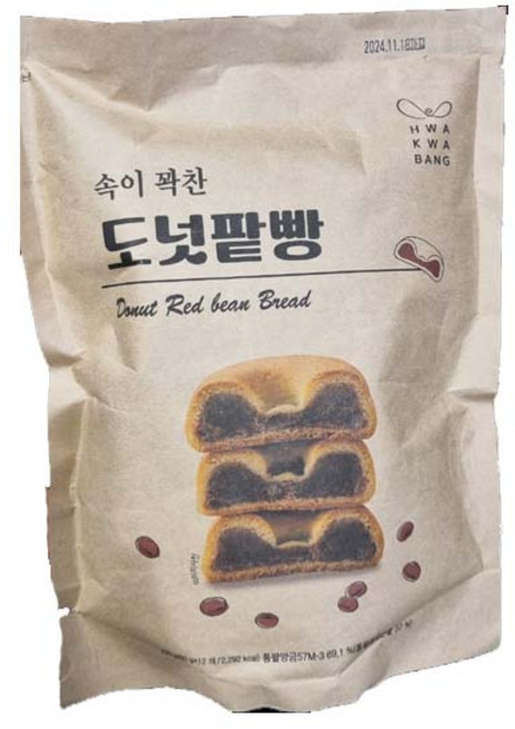 [코스트코]화과방 도넛팥빵, 24개, 60g