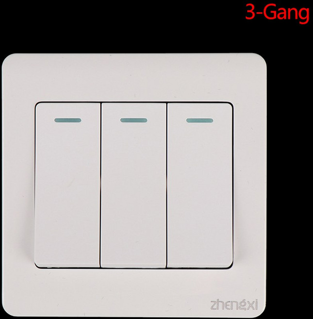 단추 조명 스위치 온오프 작동 스틸 LED 인터럽터 스테인레스 패널 함께 푸시 램프와, 1개, 3