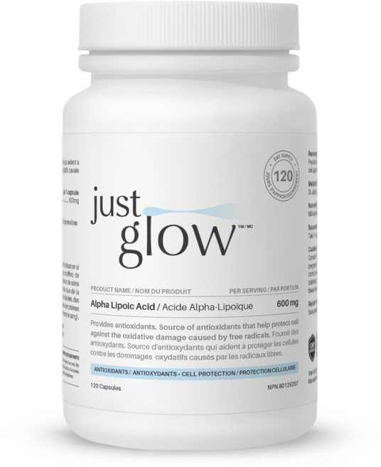 저스트글로우 알파리포산 600mg 베지캡슐, 1개, 120정