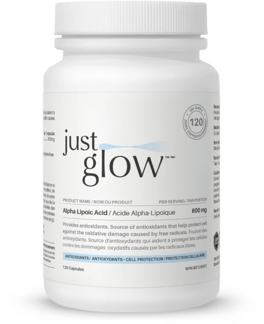 저스트글로우 알파리포산 600mg 베지캡슐, 1개, 120정 - 쿠팡