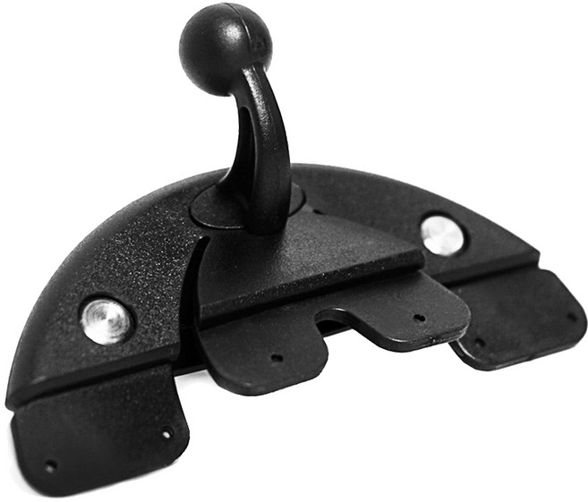 에토 차량용 핸드폰 CD 슬롯 거치대 브라켓 17mm 볼헤드 마운트, 블랙, 1개