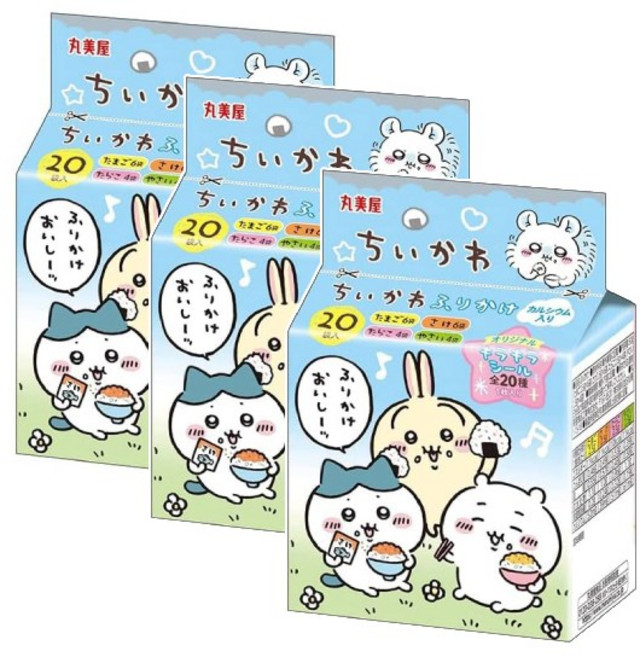 마루미야푸드 치이카와 후리카케 미니팩, 3개, 50g